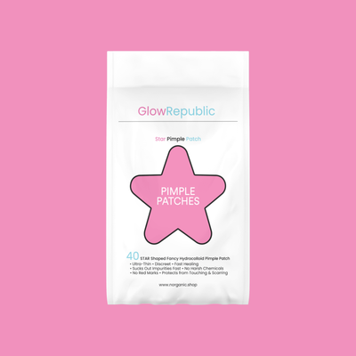 GlowRepublic Pimple Patches – Invisible & Star-Shaped Hydrocolloid Acne Stickers